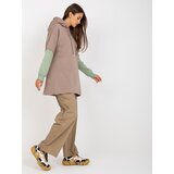 RUE PARIS Sweatshirt-RV-BL-8232.27X-dark beige | shoptok.hr