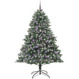  Umjetno božićno drvce Zelena 210 cm PVC, Plastika i Čelik | shoptok.hr