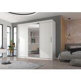 ADRK Drsna omara z ogledalom ERWIN 235 cm - BELA | Shoptok.si