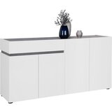 Voleo komoda, antracit, bela | Shoptok.si