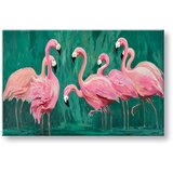  Slike na platnu flamingosi 1-dijelna XOBCH12426GE1 (autorske) | shoptok.hr