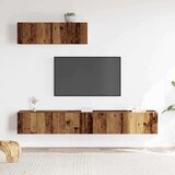 vidaXL TV omara 3-delna stenski stari lesni inženirski les | Shoptok.si