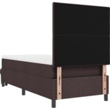  Krevet s kutijom s madracem i klupom tamno smeđe boje 80x200 cm Tkanina | shoptok.hr