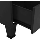  Sanduk za pohranu crni 70 x 40 x 115 cm metalni | shoptok.hr