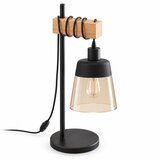 Brilagi Stona lampa WOOD GLASS 1xE27/40W/230V braon/crna/zadimljena bež | Eponuda.com