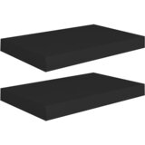 Maison Chic 2 kosi Stenske Police - Viseče police črne 40x23x3,8 cm MDF, (21793716) Cene