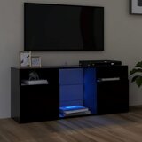 vidaXL TV ormarić s LED svjetlima crni 120 x 30 x 50 cm Cijene