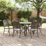  7-delni vrtni jedilni set iz bronastega lito aluminija, (22015521) | Shoptok.si
