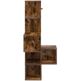 Police za kutne zidne Dimljeni hrast 48 x 48 x 120 cm | shoptok.hr