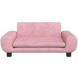  Dječja fotelja ružičasta 70 x 45 x 33 cm baršunasta | shoptok.hr