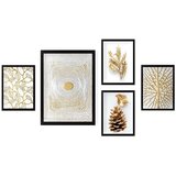 Wallity Komplet plakatov v okvirju 5 kos 34x44 cm - Wallity Cene