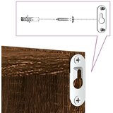 VidaXL Stenske kockaste police 6 kosov rjav hrast 30x15x30 cm, (5000307110) Slike