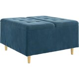  Stolica s dugmadi s jastukom Plava 80 x 80 x 45 cm Baršun | shoptok.hr