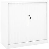 Ormarić s kliznim vratima bijeli 90 x 40 x 90 cm čelični | shoptok.hr