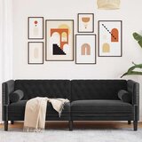  Dijamantni Crna 194 x 74.5 x 70.5 cm Baršun | shoptok.hr