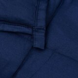 vidaXL Teška deka plava 220x230 cm 15 kg od tkanine | shoptok.hr