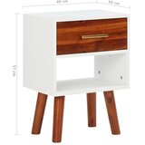  Noćni ormarići 2 kom od masivnog drva bagrema 40 x 30 x 57 cm | Eponuda.ba