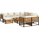  10-dijelna set vrtnih sofa s jastucima masivno bagremovo drvo | shoptok.hr