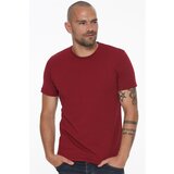 Dewberry T8569 BICYCLE COLLAR MEN'S T-SHIRT-BURGUNDY
