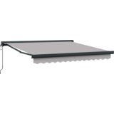 vidaXL Avtomatska retraktibilna tenda svetlo siva 300x250 cm, Zamenjava tkanine za tendo 3x2,5 m svetlo siva | Shoptok.si