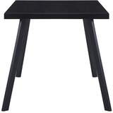  Blagovaonski stol crni 180 x 90 x 75 cm od kaljenog stakla | shoptok.hr