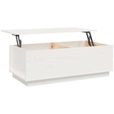  Stolić za kavu bijeli 100 x 50 x 35 cm od masivne borovine | shoptok.hr