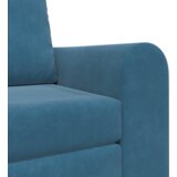 vidaXL Floor Sofa Bed 2-v-1 Modra 98x71x83 cm Velur | Shoptok.si