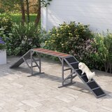  Most za agility pse sa sigurnosnom šipkom protuklizni do 40 kg 335x55x60 cm siva | shoptok.hr