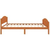 vidaXL posteljni okvir medeno rjav iz trdne borovine 120x200 cm | Shoptok.si
