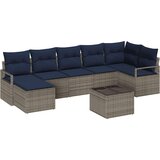  Kavčna garnitura z blazino 8 pcs Siva poli ratan, (5000154063) | Shoptok.si