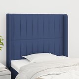  Uzglavlje s ušima plavo 83x16x118/128 cm od tkanine | shoptok.hr