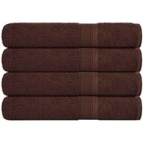 vidaXL Brisače 4 kos rjava 100x200 cm 360 g/m² 100% bombaž | Shoptok.si
