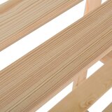  Stalak za pohranu s 3 razine 60 x 28,5 x 90 cm masivna borovina | shoptok.hr
