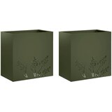  Vrtna saksija 2 kom. Maslinastozelena 50 x 30 x 49 cm | shoptok.hr