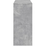  Barski stol s policom boja betona 124x46x103,5 cm drveni | shoptok.hr