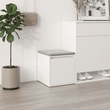vidaXL Predalnik bel 40,5x40x40 cm inženirski les | Shoptok.si
