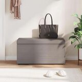  Stolica Sivo-smeđa 81 x 41 x 40 cm Tkanina i konstruirano drvo - Sivo-smeđa 80 cm tkanina | shoptok.hr