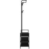 vidaXL Vješalica za kapute s policom Crni hrast 95 x 34 x 184 cm | shoptok.hr