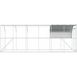  Kavez za piletinu uz zid Srebrna 600 x 200 x 215 cm | shoptok.hr