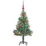 vidaXL Umjetno Božićno Drvo s Snježnim Flokom i LED Svjetlom 120 cm | shoptok.hr