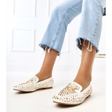 Gemre White moccasins decorated with studs Lea | shoptok.hr