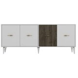 Hanah home komoda verry white walnut | ePonuda.com