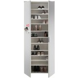 Mömax omara za čevlje lincoln 4, bela, ogledalo | Shoptok.si
