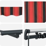 vidaXL Ročna zložljiva tenda oranžna in rjava 600x300 cm | Shoptok.si