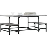 vidaXL Klubska mizica siva sonoma 100x50,5x40 cm inženirski les | Shoptok.si