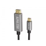 Alpha Star USB kabl TIP-C (muški) na HDMI 4K (muški)/dužina 1,2m/blister Cene