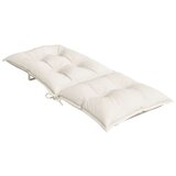  Jastuci za stolice 4 kom prošarano krem 120x50x7 cm tkanina | shoptok.hr