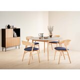 Hammel Furniture Okrugli proširiv blagovaonski stol s dodatnom pločom u dekoru hrasta ø 135 cm Meza – | shoptok.hr