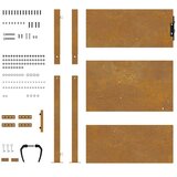  Vrtna vrata 100x150 cm Corten čelik | shoptok.hr