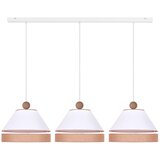  Duolla - Luster na sajli AVIGNON 3xE27/15W/230V bela/braon | Eponuda.com